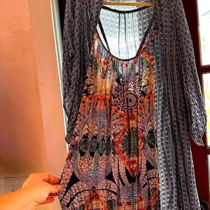 Emerson Grace, Tysa flowy, maxi spaghetti-strap dresses Tysa size 1=small, 2=med